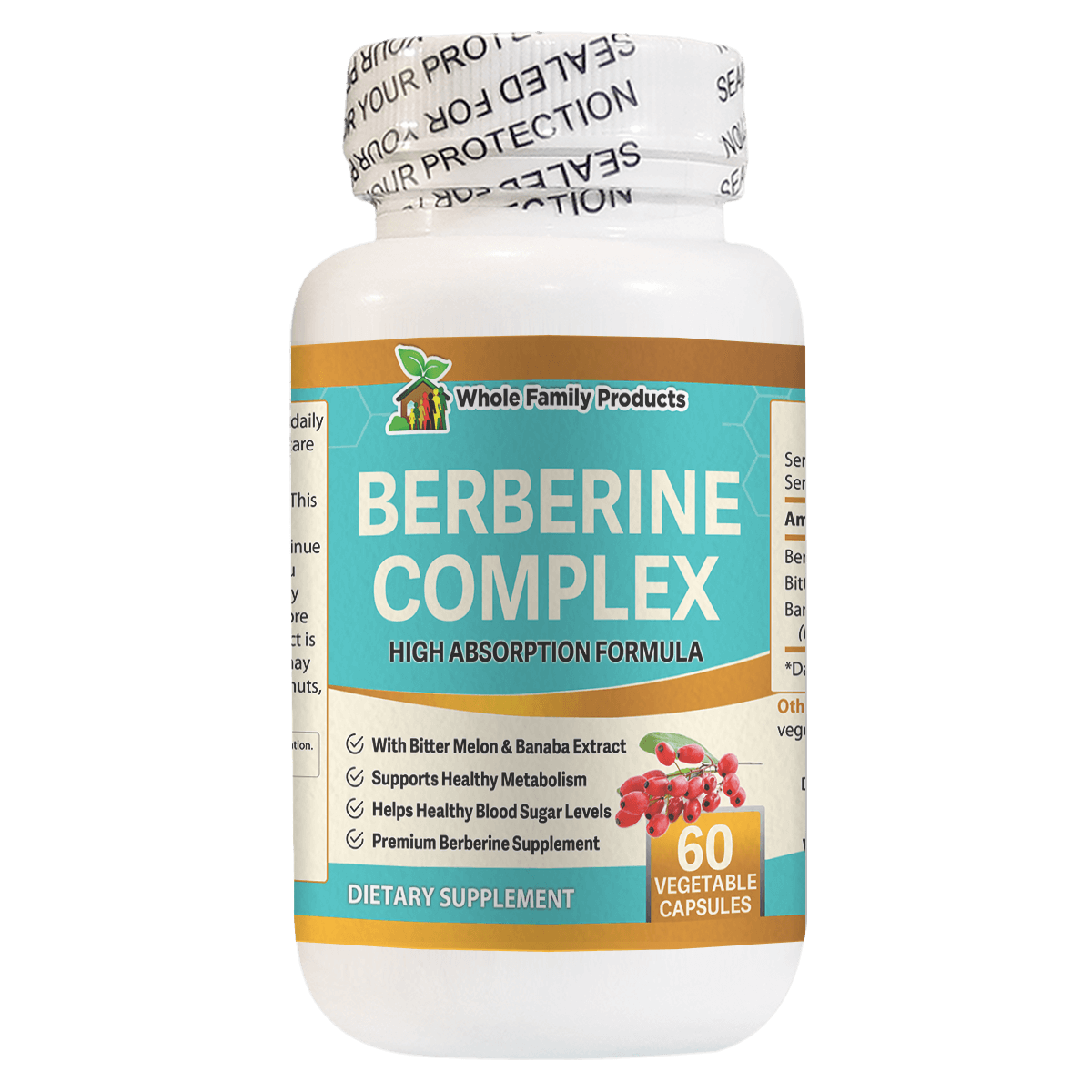 Berberine Complex 60 Capsules Support Healthy Blood Sugar Levels