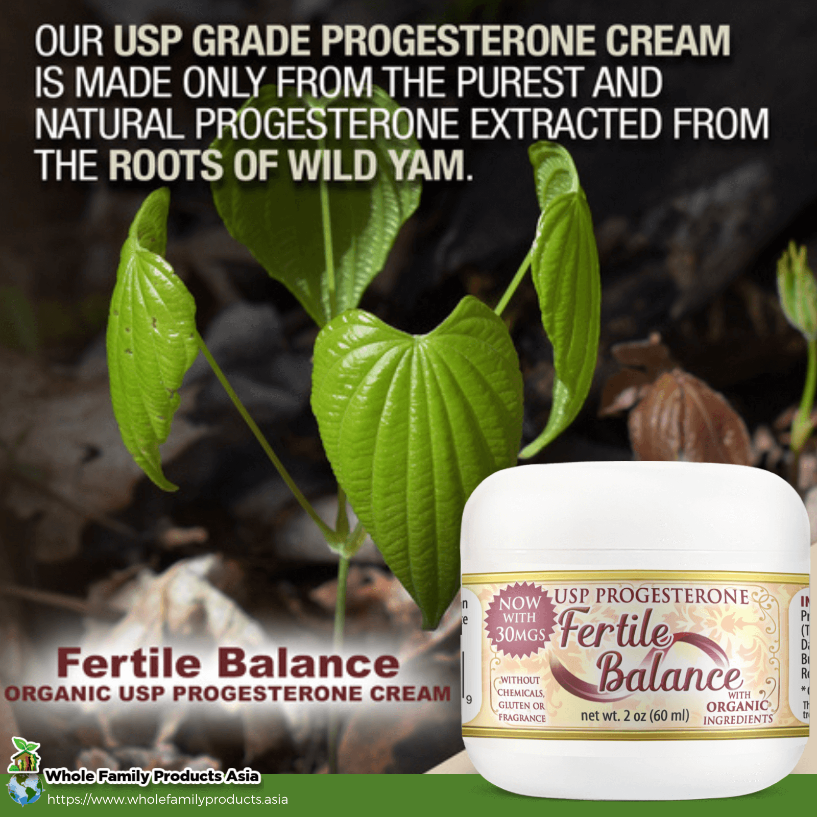 WFP Asia Fertile Balance Progesterone Cream Infographic
