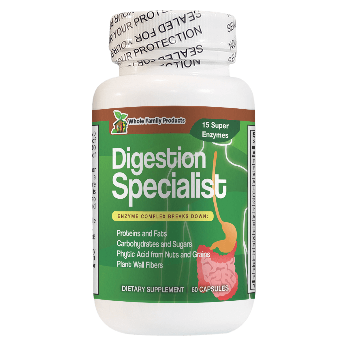Digestion Specialist 60 Capsule Best Complete Digestive Enzyme Supplement